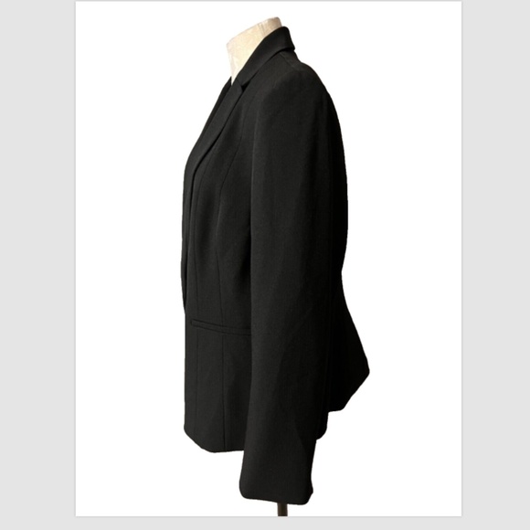 Kasper Separates Suit Jacket Blazer 14 Black Classic Single Button - Picture 3 of 9